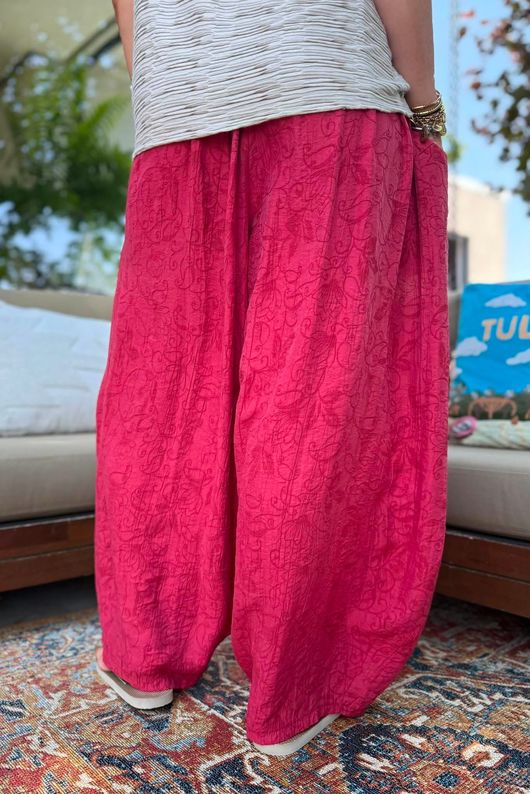 Tasha Damask Bloom Pant Rioja